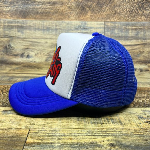 Wu Tang Clan Mens Trucker Hat Blue Snapback 90s Hip Hop Rap Ol Dirty Bastard Cap - Picture 4 of 7